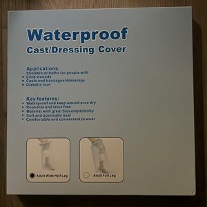 Leg cast/dressing cover, waterproof new.